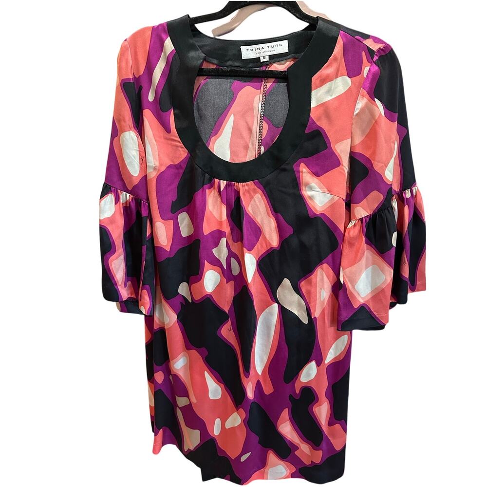 Trina Turk silk dress - retro vibes!